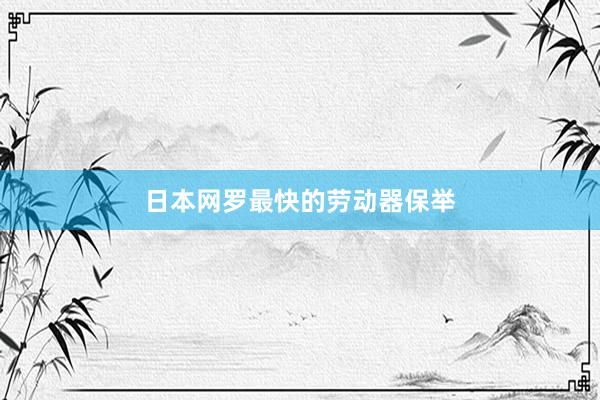 日本网罗最快的劳动器保举